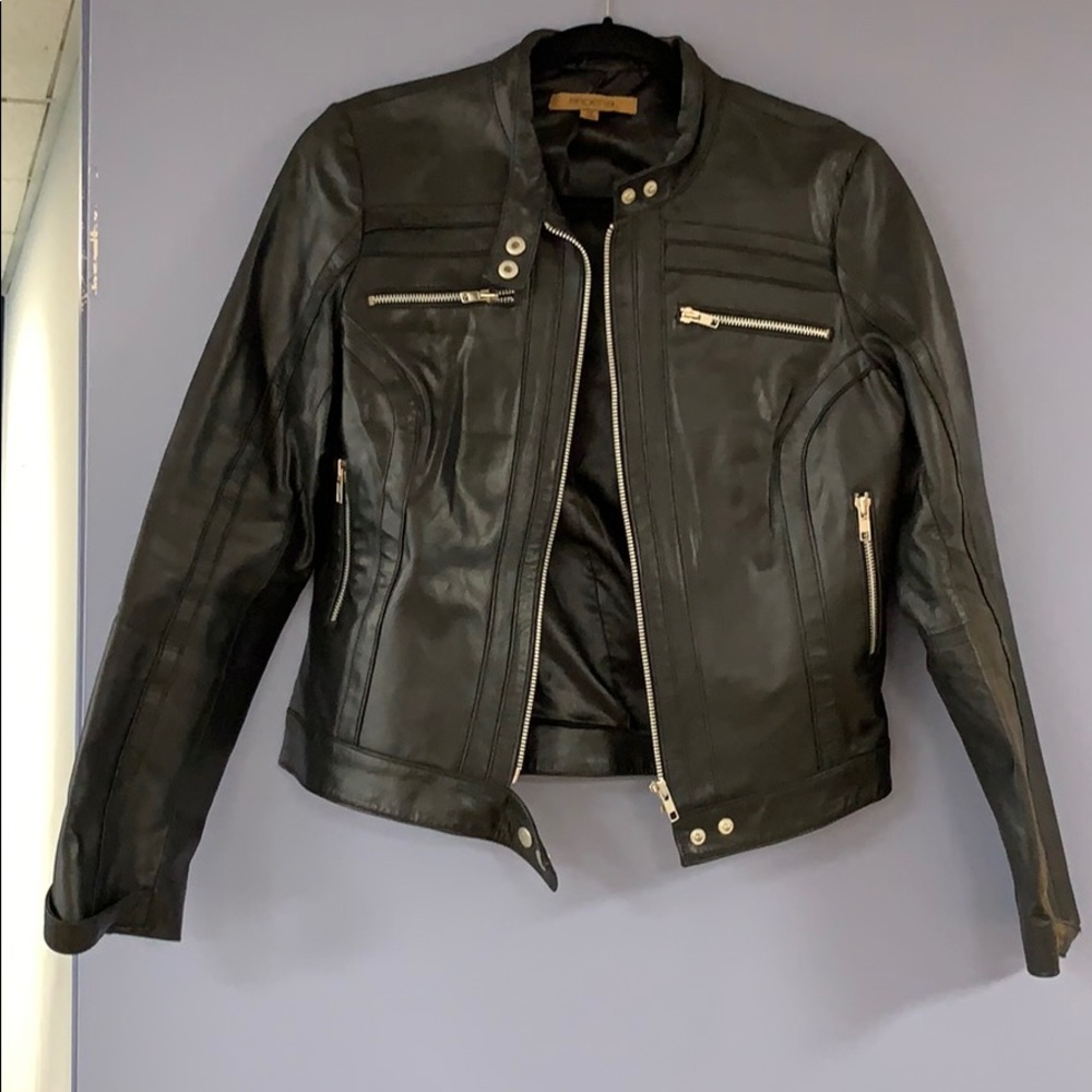 Black Leather Motorcycle Jacket